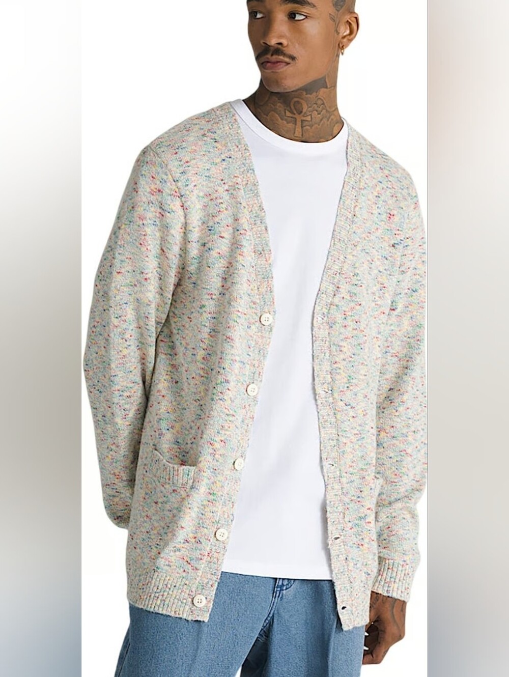VAN'S Together As Ourselves Pride Multicolor Cardigan Medium
